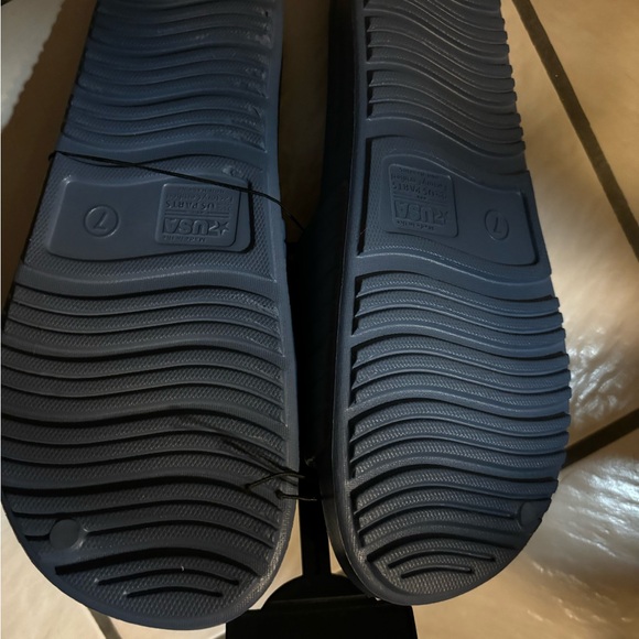 Blue Slide Sandals - Picture 2 of 3